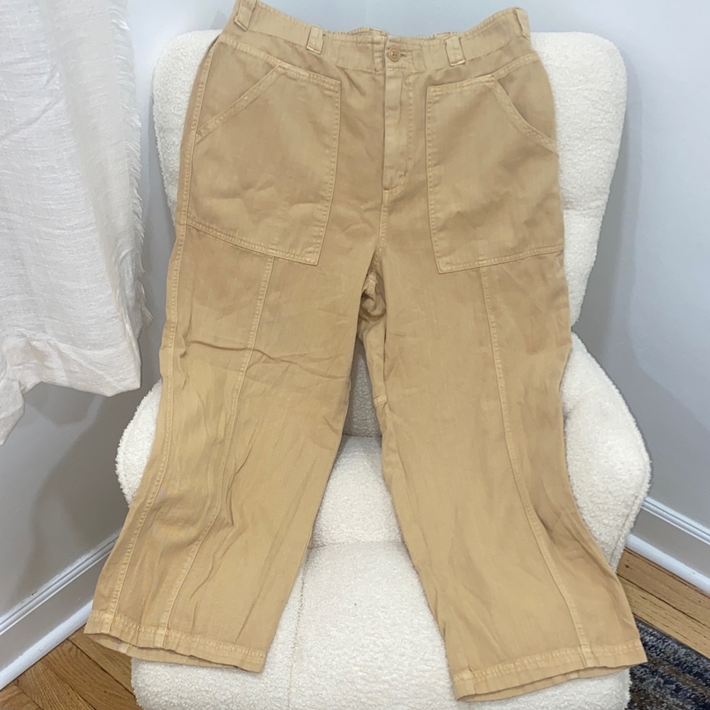 Tan/Mustard Yellow Cropped Pants